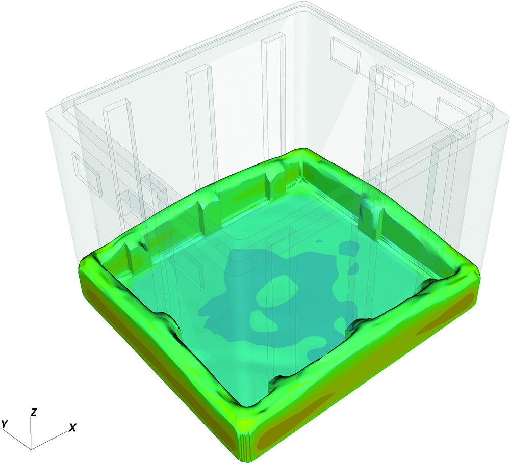 Simulation of PU Foam Expansion in Car Seat Manufacturing - Fraunhofer ITWM