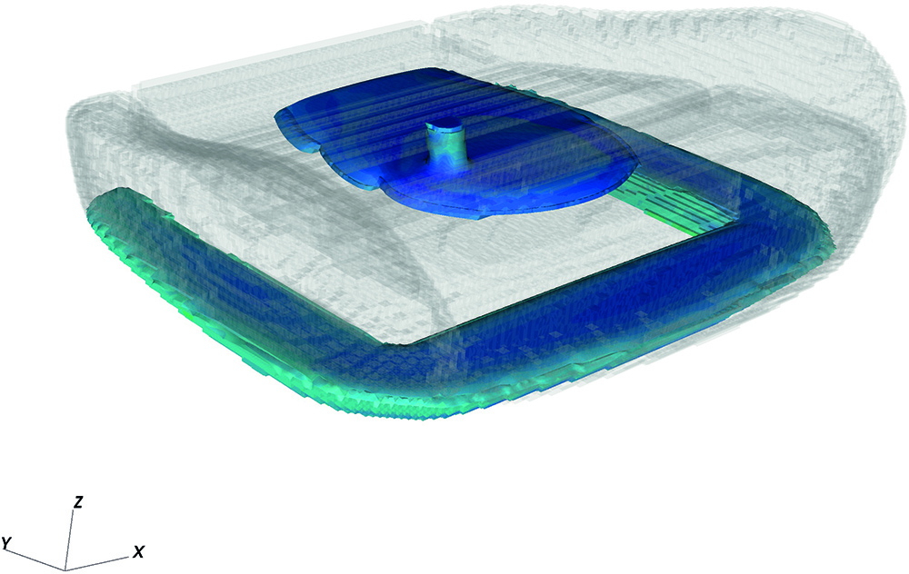 Simulation of PU Foam Expansion in Car Seat Manufacturing - Fraunhofer ITWM